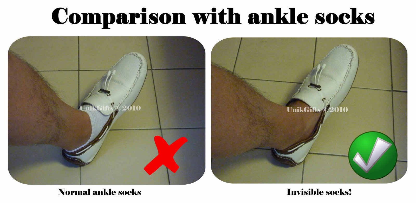 MO Invisible socks for MEN (perfect for loafers!)