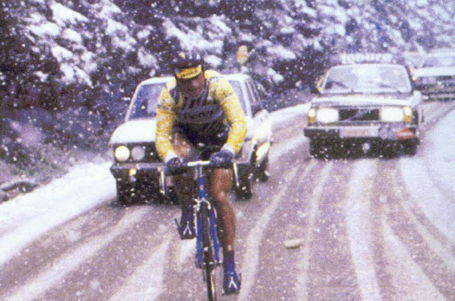 BERNARD HINAULT EN ROUTE VERS LA VIGNE DE FARINET LE 20 JUILLET 2009