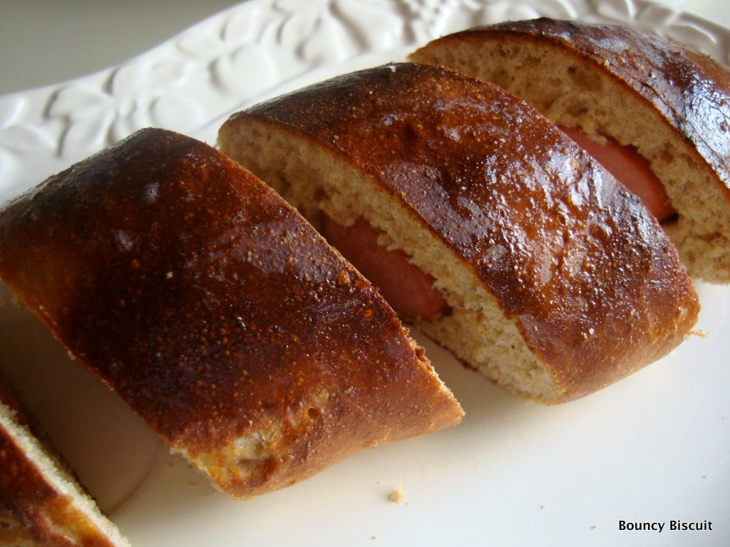 bread Baking Experiment Whole wheat hot dog bun