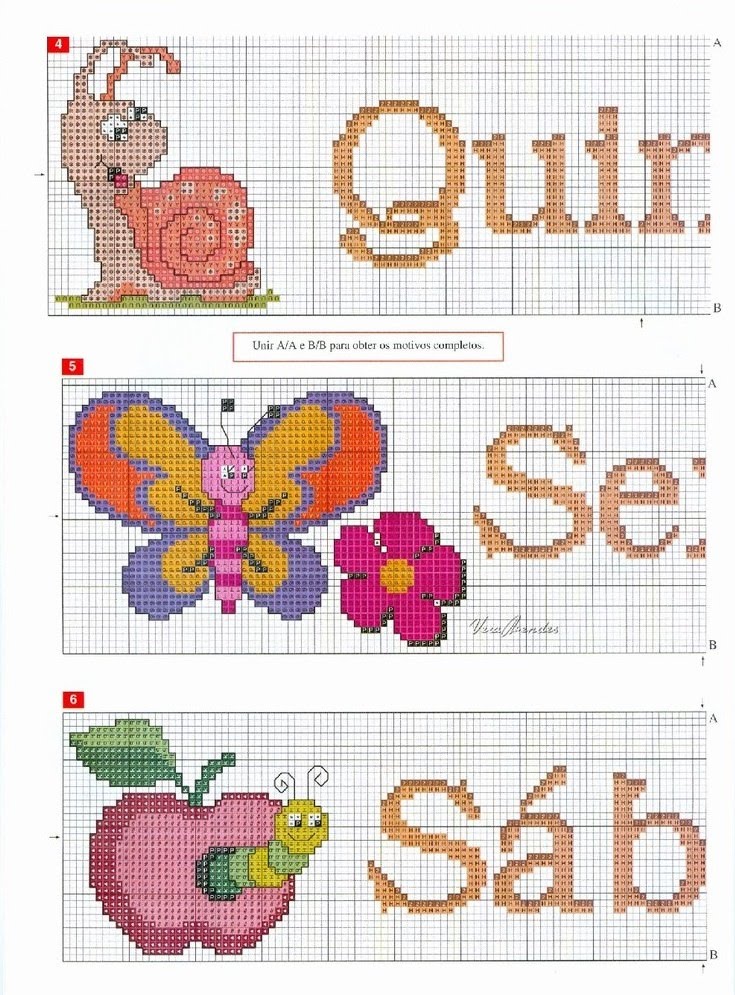 Semaninha Em Ponto Cruz Grafico Ponto Cruz Gráficos e Riscos: Gráfico Semaninha animais Ponto cruz