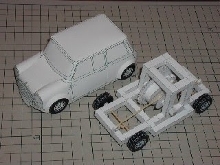 mini cooper papercraft papercrafts automated vehicle paper models card heaven