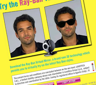 virtual mirror ray ban