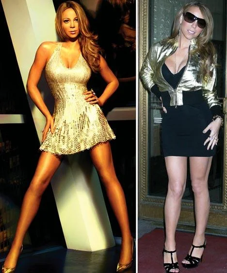 Mariah Carey is airbrushed