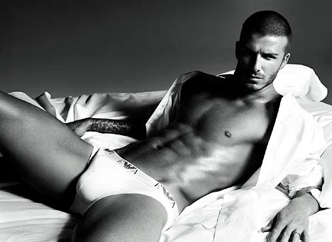 David Beckham in the full-frontal ads
