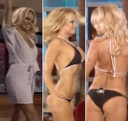 Pamela Anderson flaunt her bikini body