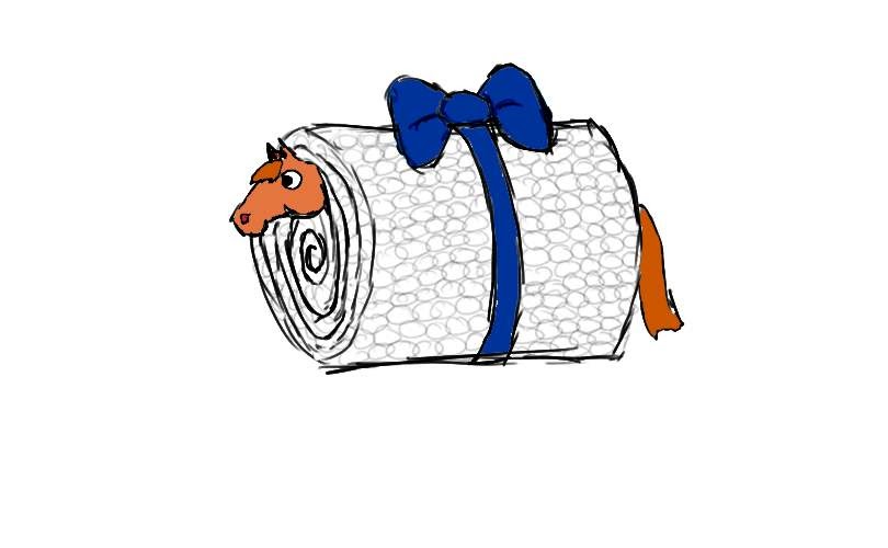 Thoughtful Equestrian Bubble Wrap