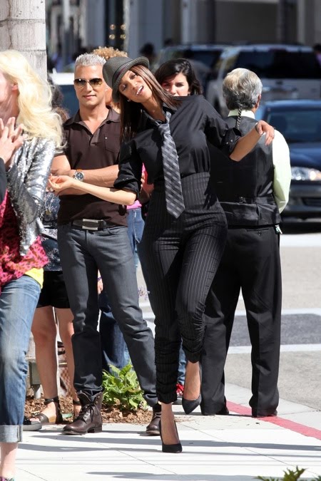 Tyra Filming ANTM on Rodeo