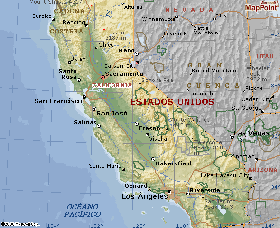 Mapa San Francisco Estados Unidos