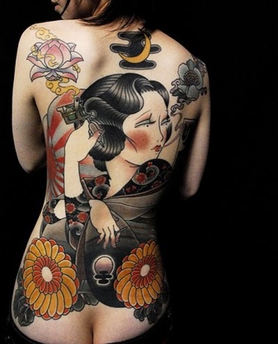 pictures of tattoos for women on side. Japanese Women Tattoos