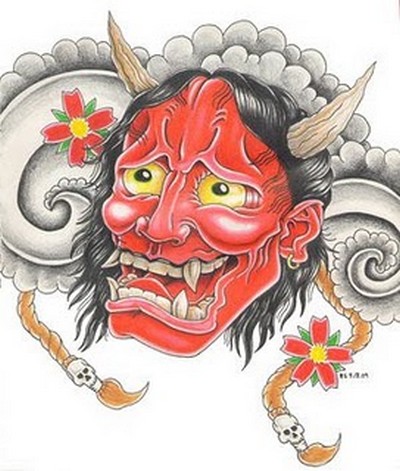 Tattoo Topeng Jepang - Japanese Mask Tattoo (Album 1)
