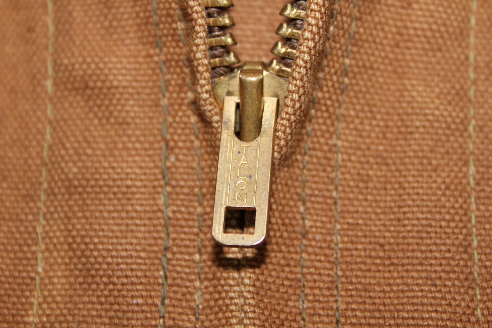 vintage workwear 1940's era Carhartt Brown Duck Zipper Jacket