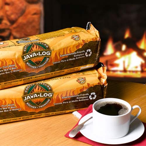 Veggie Revolution Fake firelogs burn cleaner than real wood