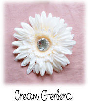 4" Cream Gerbera