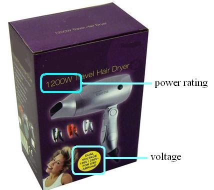 power rating electrical appliances physics label ratings hairdryer energy their form5 form