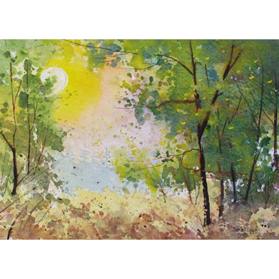 watercolor painting landscape. This is another painting that