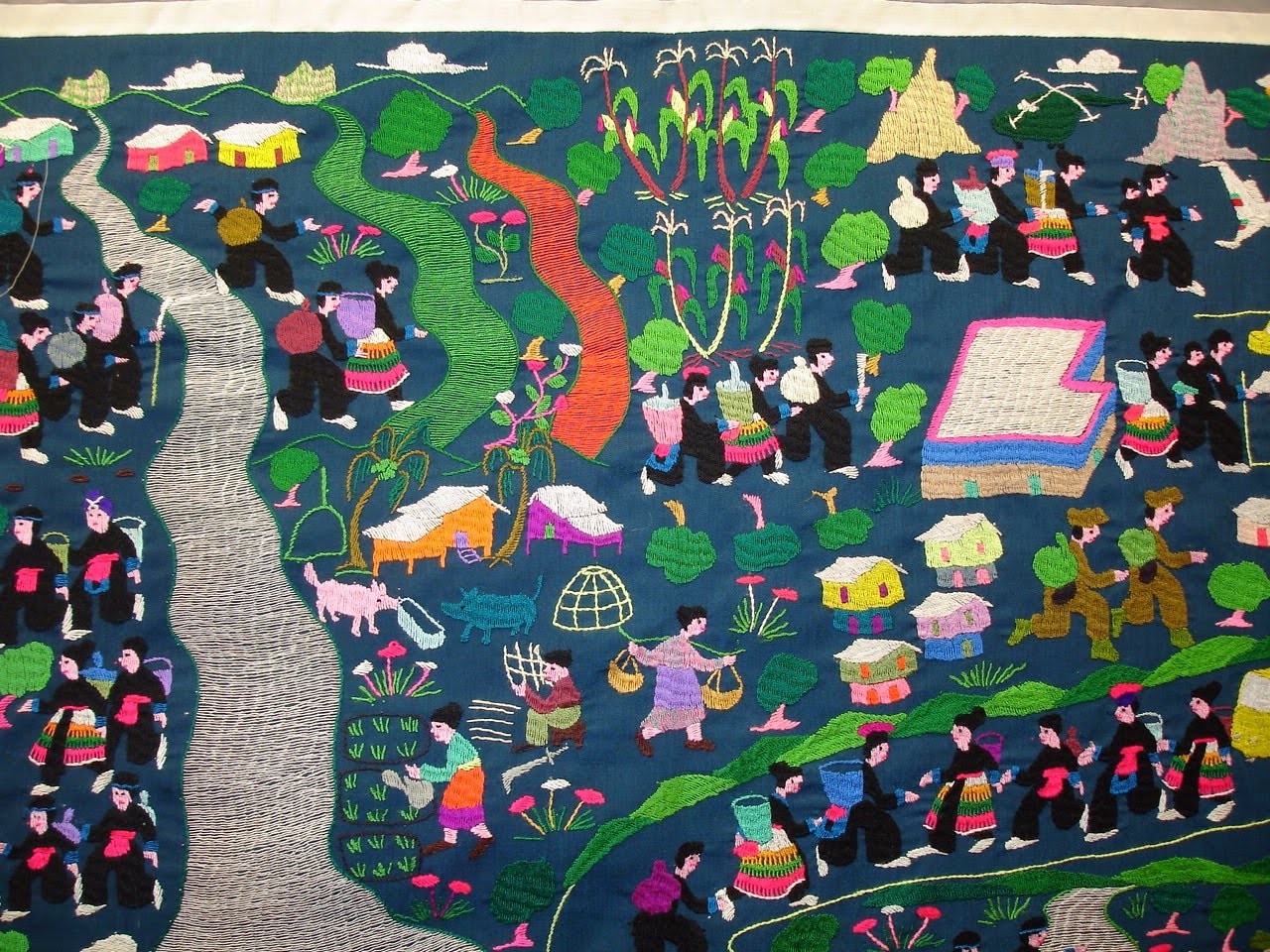 Priscilla Kibbee Hmong Quilt for Sale, Escape to a New Life