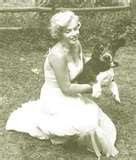 Marilyn Monroe and her Basset