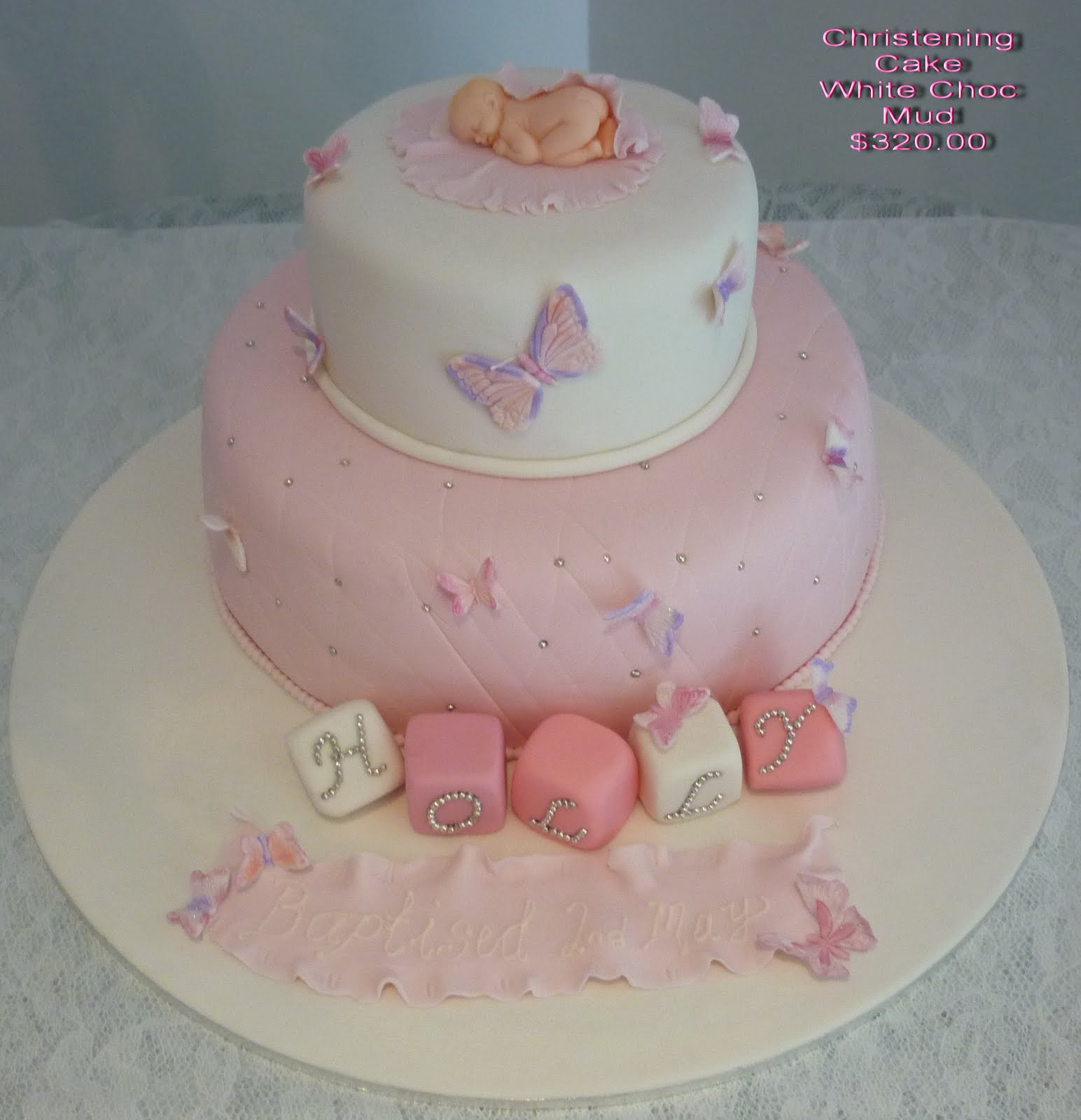 Sweetest Fling Cupcakes and Catering Christening Cake
