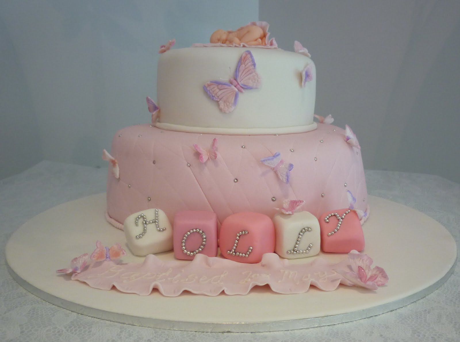 Sweetest Fling Cupcakes and Catering Christening Cake
