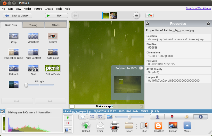 Picasa on Linux