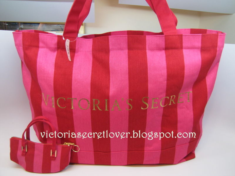 Victoria'S Secret Expandable Pink Black Weekender Duffle Travel Bag Carry-On