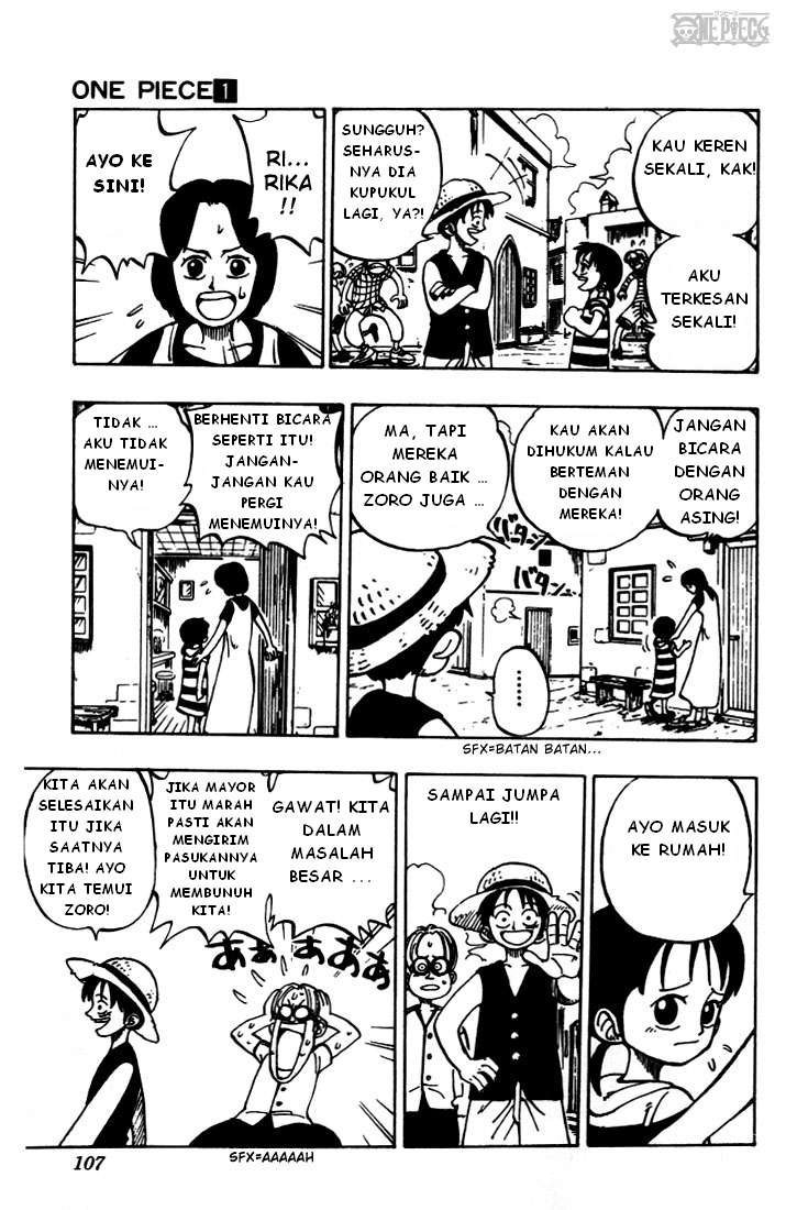 Baca Manga, Baca Komik, One Piece Chapter 4, One Piece Volume 4, One Piece 4 Bahasa Indonesia, One Piece 4 Online