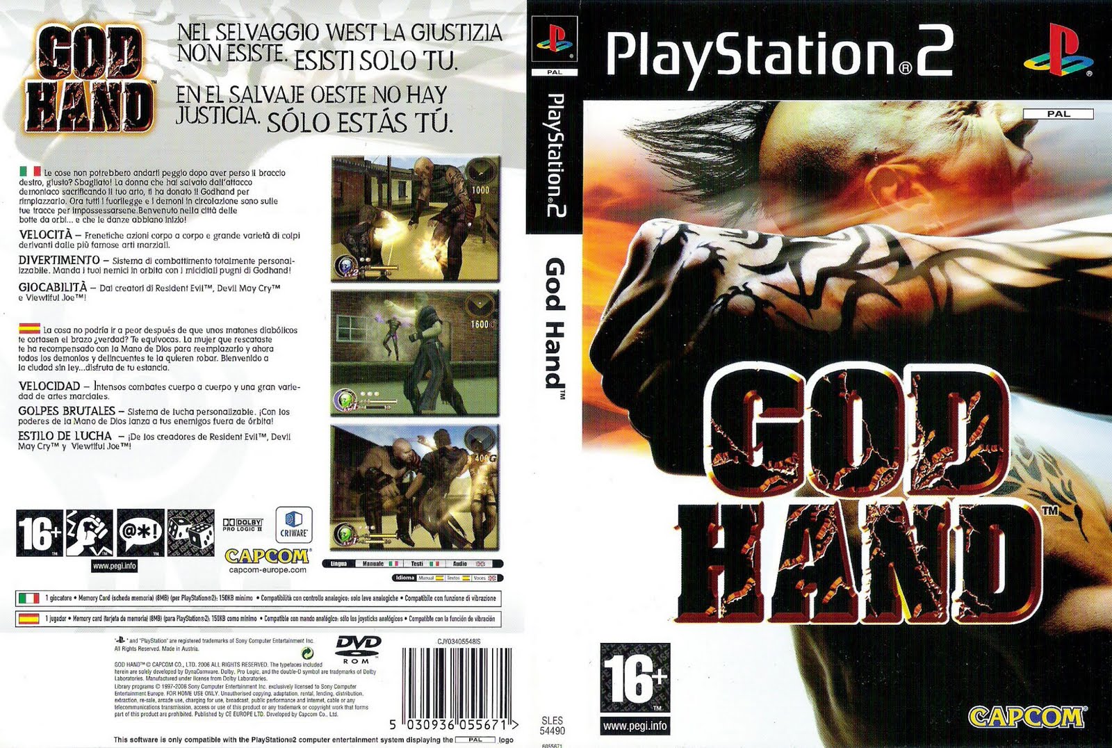 (1) PSX Downloads • God Hand NTSC Playstation 2 PS2