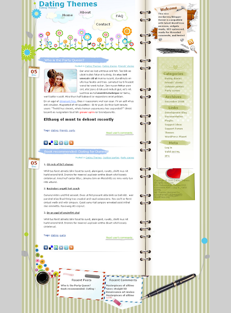 Florist dating wordpress theme free download.