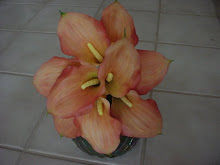 Orange calla lily bouquet
