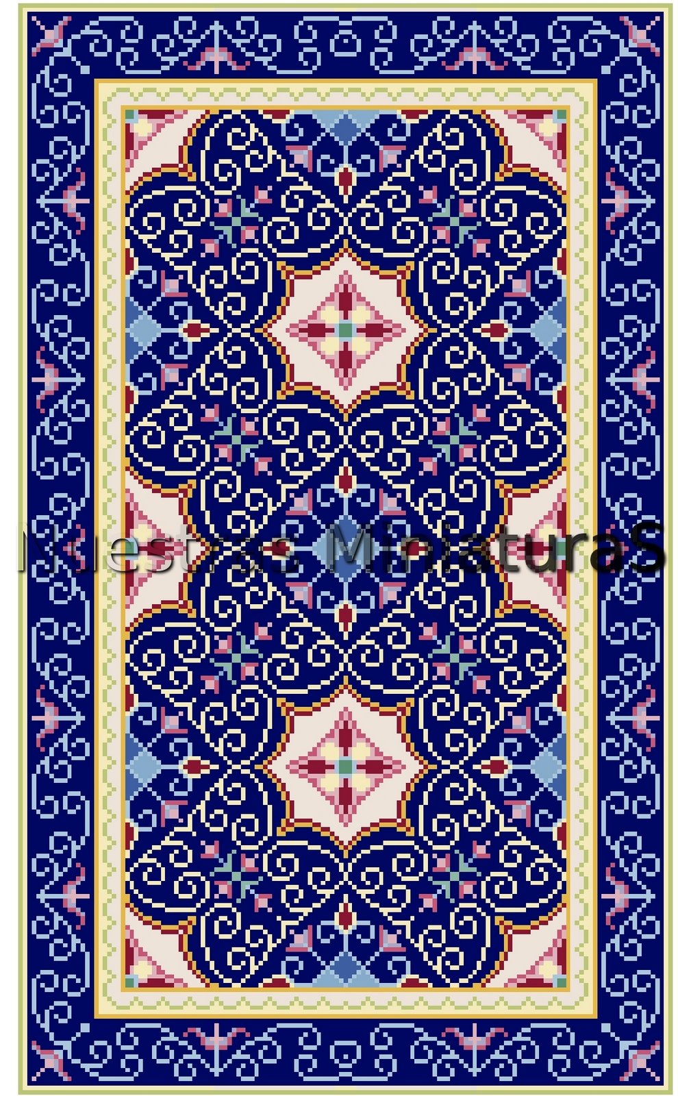 Alfombra azul | Miniature Rugs & Carpets