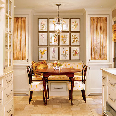 Kitchen Nook on Kitchen Designer Cyndy Cantley S Fabric Lined Doors Add A Soft  Fresh