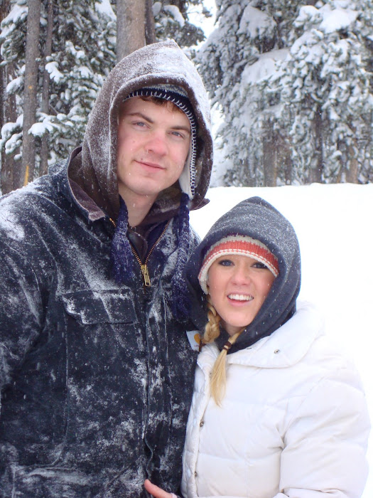 Andrew and Dionne up in the mountains playing in the snow!!
