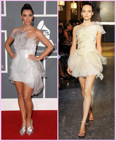 Kardashian Superstar Part on Kim Kardashian In Toni Maticevski Spring 2009