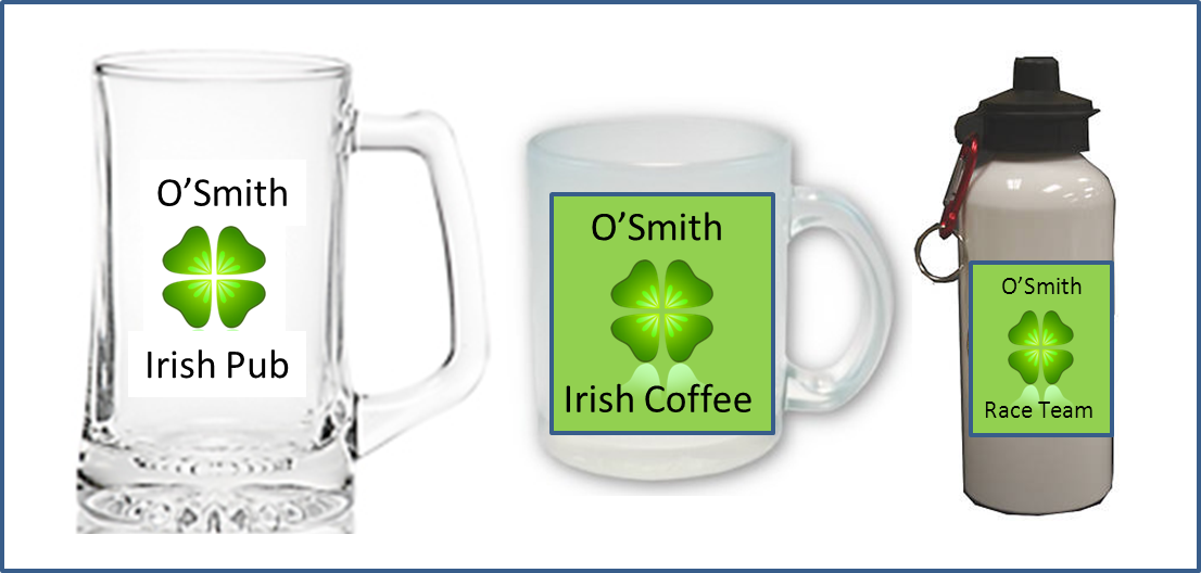 Make Your Own Gifts Personalized drinking glasses or coffee cups