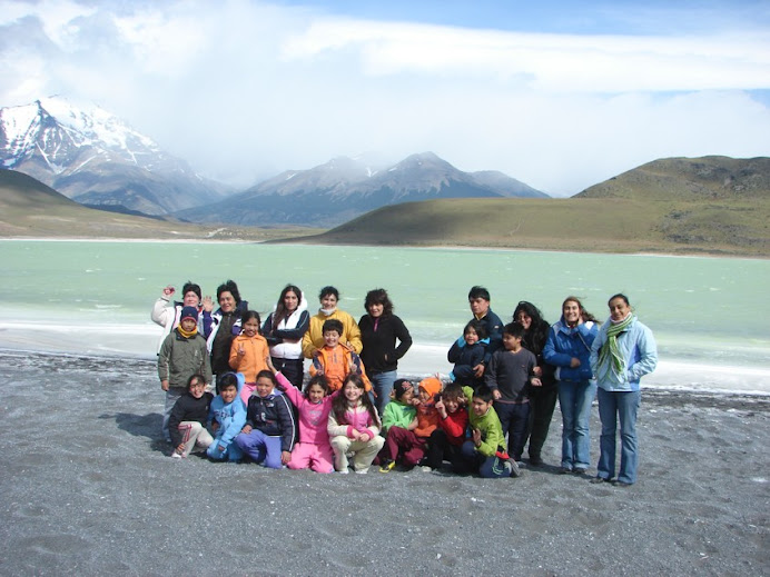 En Laguna Amarga, Las Torres del Paine, casi no se ven al Fondo