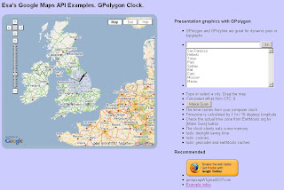 Google Map API Gpolygon Clock