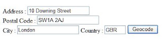 Geocoder UK Manual showing Alert