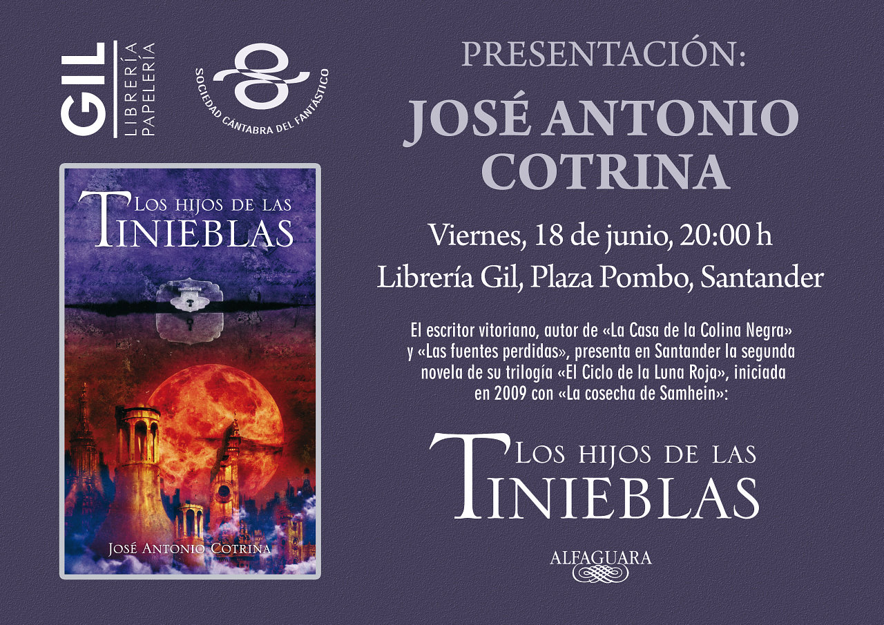 Presentación de Los hijos de las tinieblas en Gil Presentación de Los hijos de las tinieblas en Gil