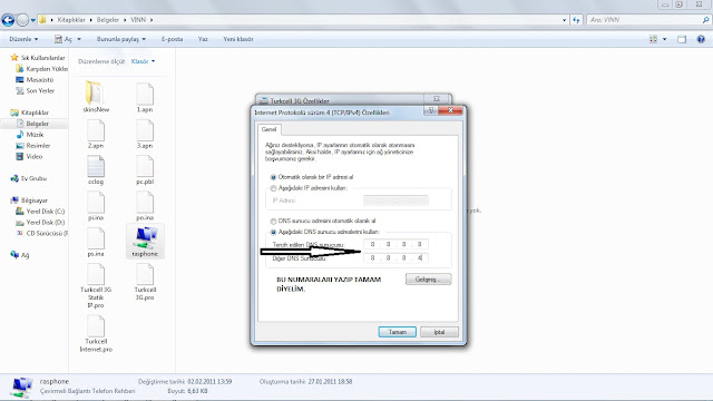 turkcell 3g VINN MODEM DNS AYARLARI RASPHONE PROGRAMI RESIMLI ANLATIM5 - Turkcell Vınn Dns Ayarı Değiştirme turkcell 3g VINN MODEM DNS AYARLARI RASPHONE PROGRAMI RESIMLI ANLATIM5