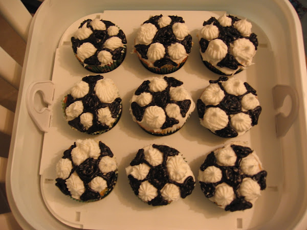 Soccer Cupcakes