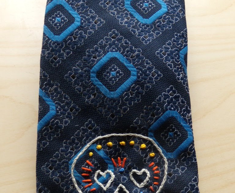 Rethink Crafts Hand Embroidered Neck Tie