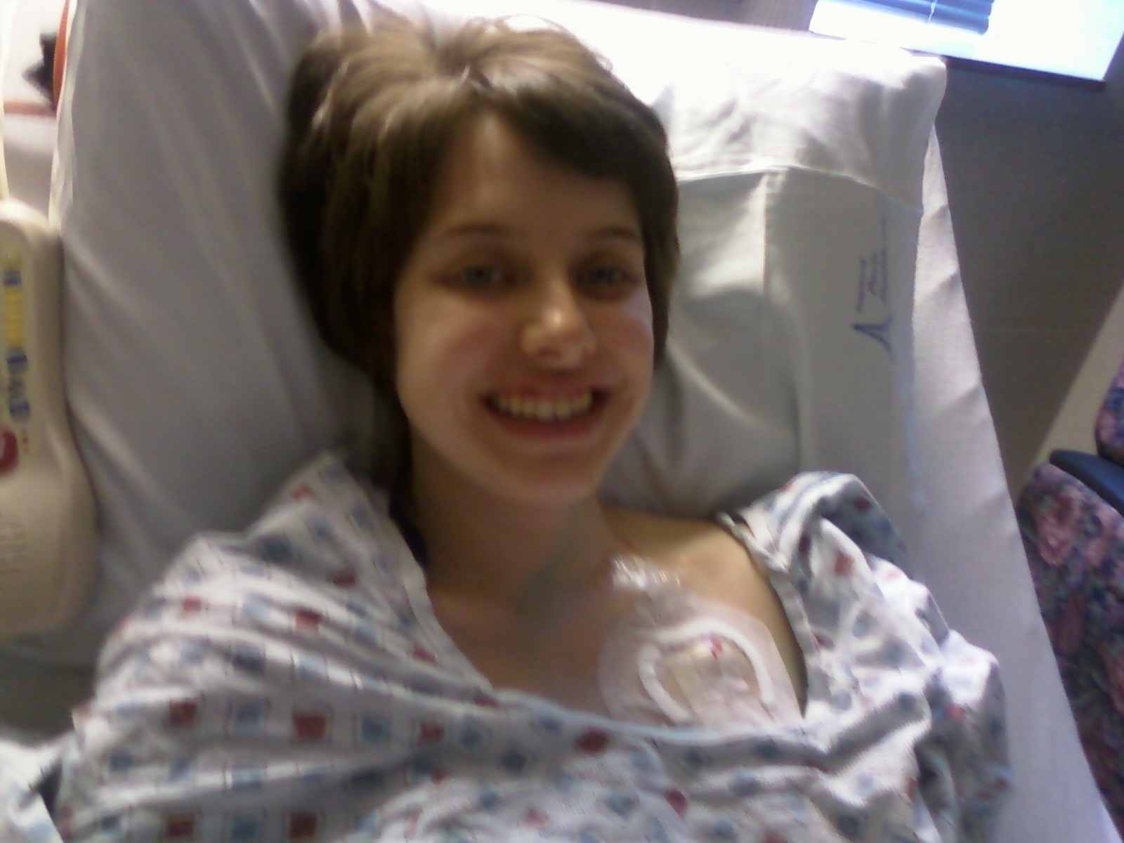 Hodgkin's Lymphoma Teresa's Journey Port Placement!! 3/22/2010