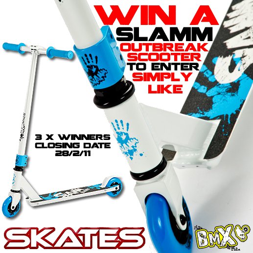 Slamm Scooters Win a Slamm Outbreak Limited Edition!