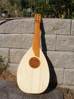 Lute: The rossette shown was carved by Charles