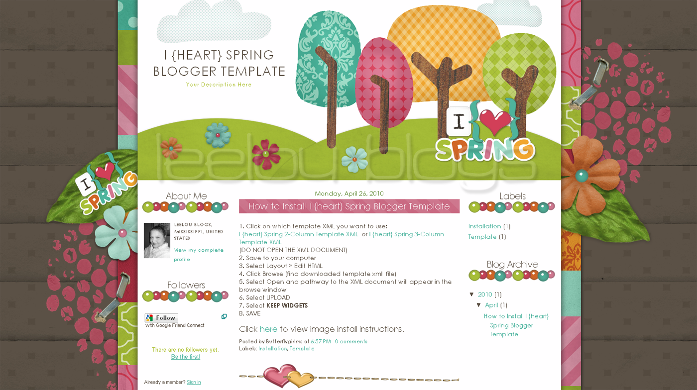Spring Blog Templates Free