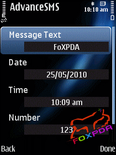 sms date time