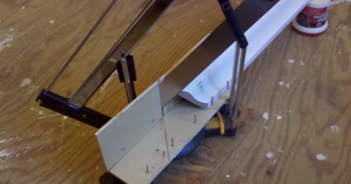 Halfway A Jig for Mitering Crown Molding