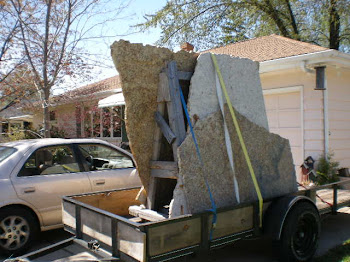 granite waiting to be cut