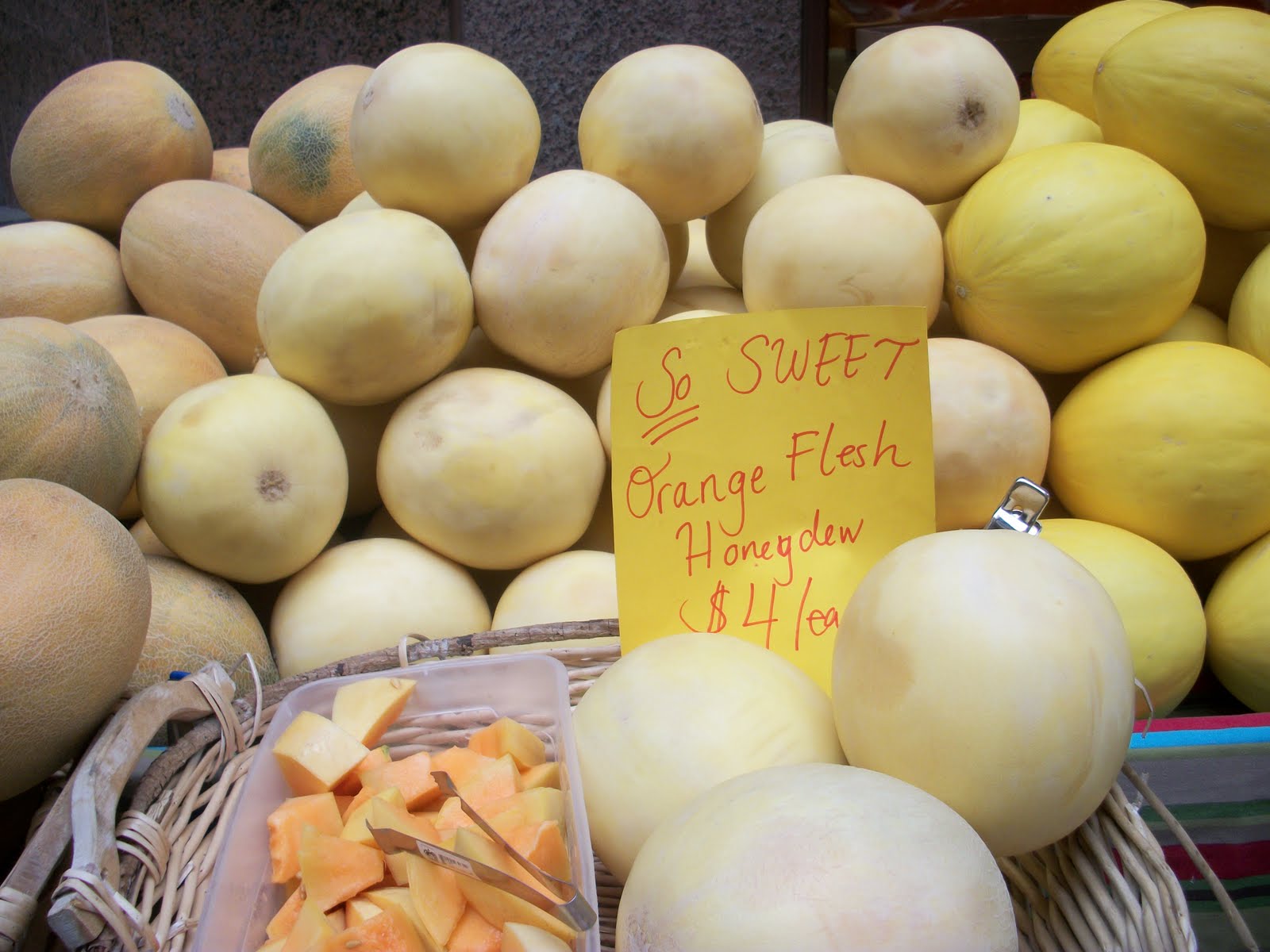 Life at a Farmer's Market It's Melon Time!