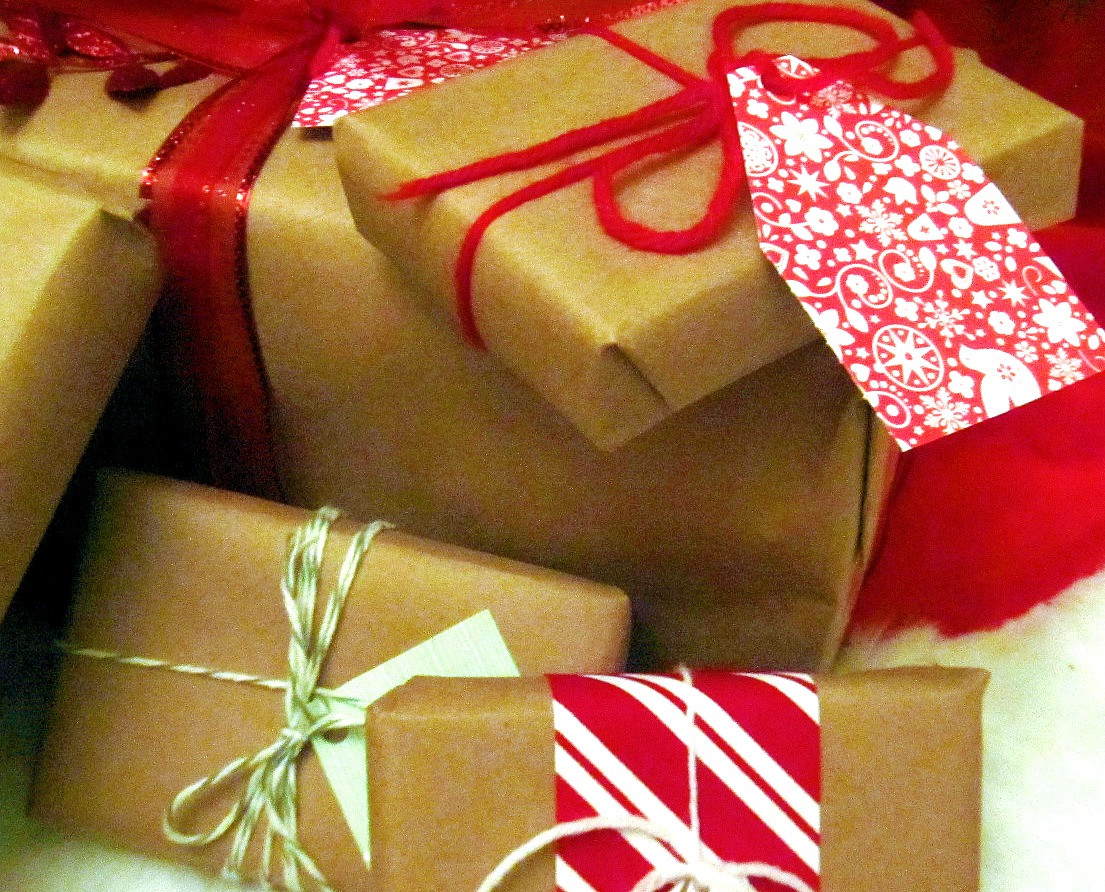 Jackie Fo Brown Paper Packages tied up with string!